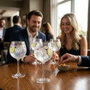 Gin Glasses – 680ml – Glass | Set of 6 | Shimmer Finish – Indoor/Outdoor