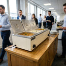 Wet and Dry Heat Bain Marie – Cream – Stainless Steel | 3mm Thickness | 10L Capacity | Commercial – Catering