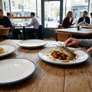Triangular Plates – 311mm Indigo Blue – Super Vitrified – Restaurant & Catering Use