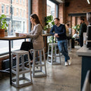 High Stool – Light Grey 450x450x750mm – Durable Material | 750mm Height | Commercial – Indoor