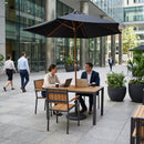 Acacia Wood and Steel Rectangular Table – 1200mm – Durable Wood | 25mm Thickness | Commercial – Indoor