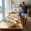 Oval Sloping Bowls – 148mm – Durable Plastic | Lightweight | 6 Pack – Commercial Use