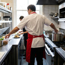 Bib Apron – Red – Durable Cotton | 200gsm | Commercial Grade – Indoor/Outdoor