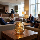 Chime Glass Votives – 89mm – Gold Lustre | Durable Glass | 12 Pack – Indoor/Outdoor