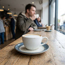 Cappuccino Saucer – 159mm – Durable Stoneware | 5mm Thickness | Commercial Grade – Indoor/Outdoor