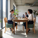 Padded Dining Chair – Green – Soft Oak | Deep Padded Seat & Back | Indoor Use