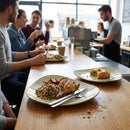 Lotus Plates – 228mm – Raw Green Semi-Matte Glaze – Commercial Tableware