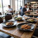 Dinner Plates – Ebony 280mm – Stoneware, Unique Reactive Glaze – Commercial & Home Dining