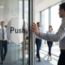 Stainless Steel Door Sign – Push – Durable Stainless Steel | 1.5mm Thickness | Commercial – Indoor