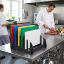 Plastic Chopping Board Rack – Large, Black – 6 Slots, 25mm Spacing – Commercial & Domestic Kitchen