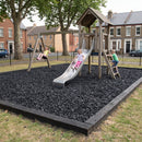 Recycled Rubber Play Area Chippings – Safety Surfacing for Playgrounds & Gardens