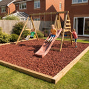 Recycled Rubber Play Area Chippings – Safety Surfacing for Playgrounds & Gardens