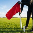 Corner flag poles with ground sleeves for sports pitches - product detail