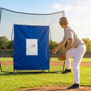 Baseball Vinyl Net Saver with Target Zone for Training