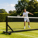 Freestanding tennis posts made from 80mm aluminium for indoor and outdoor use