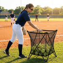 Pop-Up Ball Caddy with Black Metal Frame for Sports Training