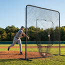 Baseball sock net with sturdy steel frame and weatherproof netting - product detail