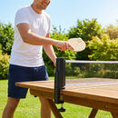 Retractable table tennis net with polyester cotton material