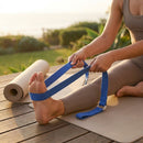 Royal Blue Yoga Strap Belt with Soft Cotton and D-ring