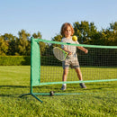 Mini tennis posts in Wimbledon Green made of steel for junior courts