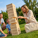 Giant Tumble Tower game made of natural pine wood blocks - product detail