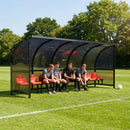 Mobile team shelter with aluminium frame for sports pitches - product detail