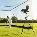 Cricket Bowling Machine with adjustable speed and steel frame