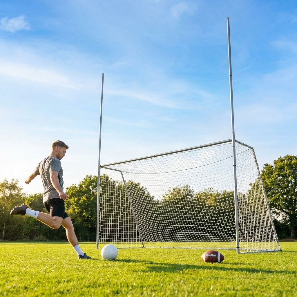 Steel Goal Posts 15x7 – Multi-Sport Galvanised Frame
