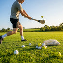 White and Fluro Hurling Training Balls with 2 Ply PU Construction - product detail