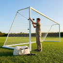 Football goal nets 24 x 8 ft, durable HDPE for clubs and schools - product detail