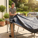 Black table tennis table cover made of 210D polyester