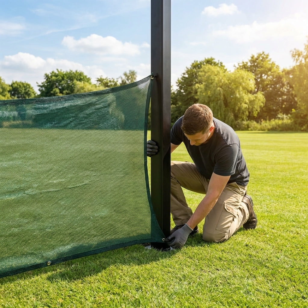 Removable Anti-Litter Net System for Schools & Gardens