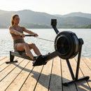 Rowing machine with aluminium frame and digital display - product detail