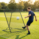 Large football rebound net with galvanised steel frame for training