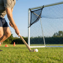 Compact hockey target net made from steel for indoor and outdoor practice