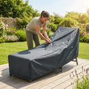 Black Waterproof Garden Furniture Cover for Outdoor Use