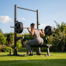 Home Gym Squat Set with Olympic Barbell and Weights