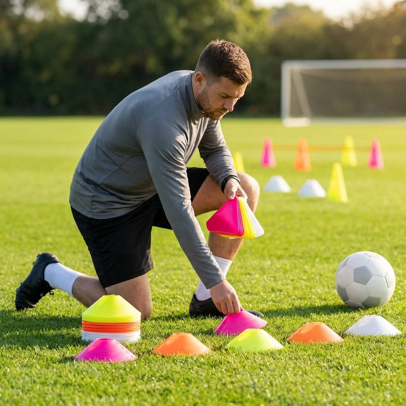Mini Triangle Training Cones – Multi-Colour – Sports Drills