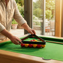 Pool triangle made of durable polyethylene for 2” English pool balls - product detail