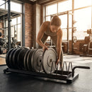 Weight Plate Storage Rack for Home and Gym Use