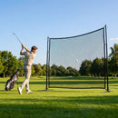 Golf practice net with steel poles for garden and range use - product detail