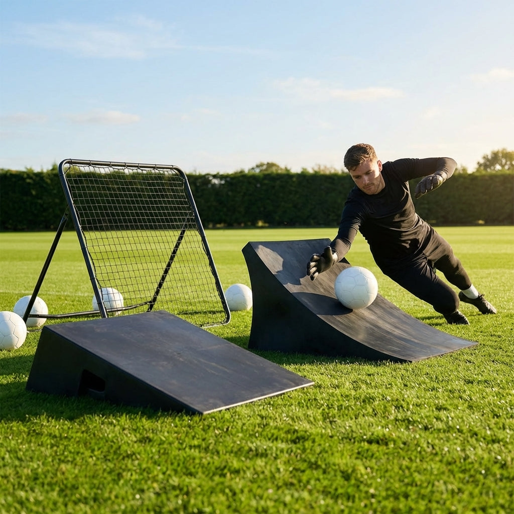 Goalkeeper Deflection Ramp Goalkeeper Training Ramp – Durable Rubber