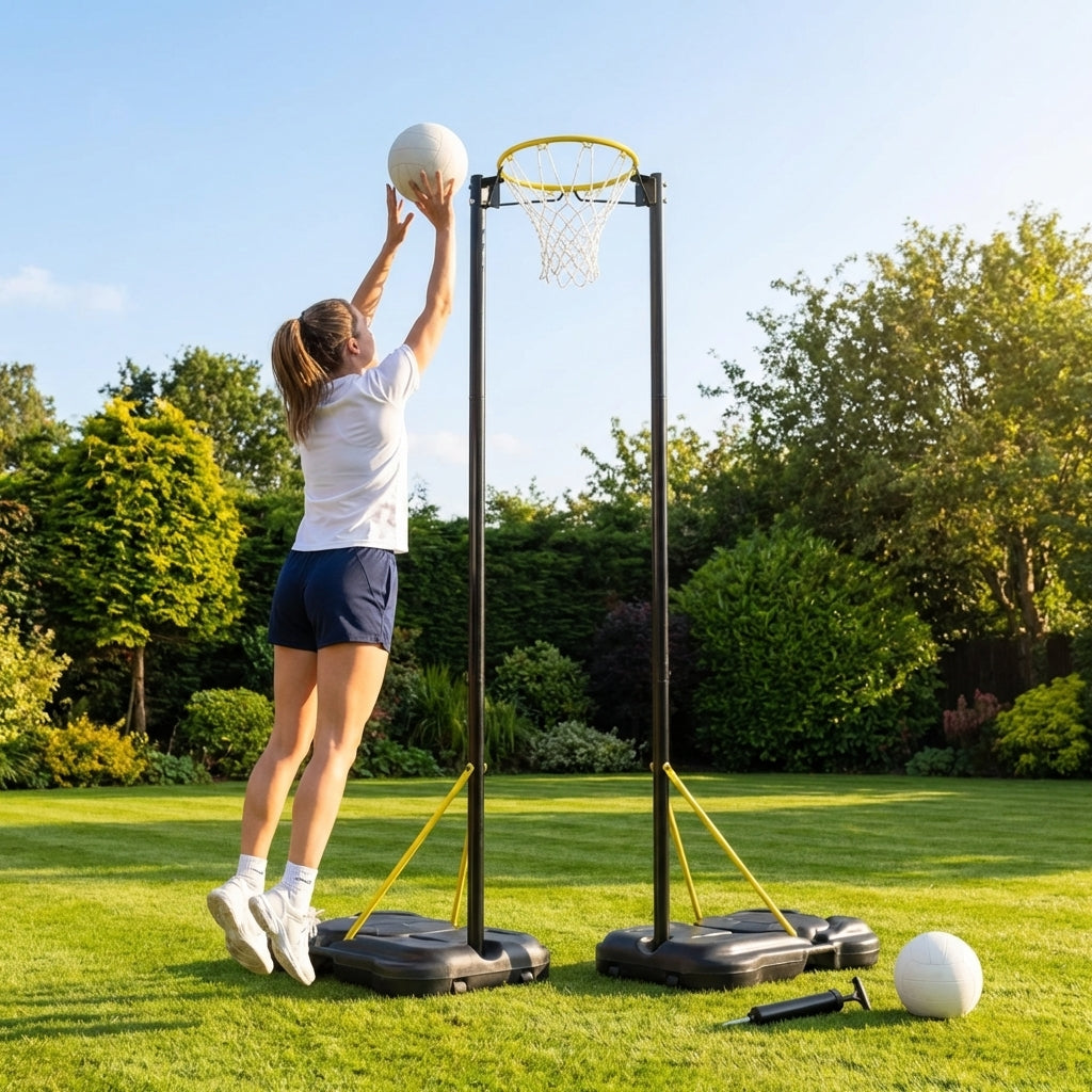 Adjustable Netball Adjustable Netball Posts – Indoor/Outdoor Use