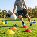 Multi-coloured basketball training marker cones