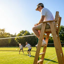 Wooden Badminton Umpires Chair in traditional green for competitive use - product detail