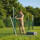 Galvanised steel ball stop net posts for sports