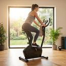 Exercise bike with adjustable resistance for home fitness