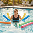 Colourful swimming pool noodles made from durable EVA foam