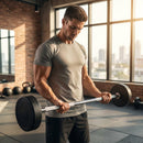Rubber Barbell Weights with Cast Iron Core for Gym and Home Use