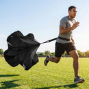 Black and white ice hockey speed chute for training